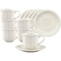Villeroy & Boch Manoir Espressotasse mit Untertasse 80 ml 6er Set