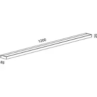 SERIEN LIGHTING SML² 1200 LED Wall-Weiß - satinée/satinée; mit LED (2700K)
