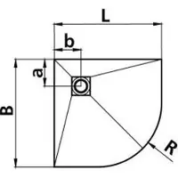 Kermi Board Point RUD 090090 L 900 x B 900 x H 130 mm
