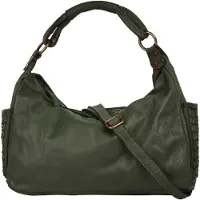 Samantha Look Henkeltasche echt Leder, Made in Italy