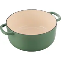 Ballarini Cocotte BELLAMONTE 22 cm rund 3,0 Liter Bräter aus Gusseisen grün