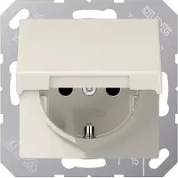 JUNG SCHUKO-Steckdose SAFETY+ Klappdeckel AS 1520 BFKIKL weiß, 1 Stk.