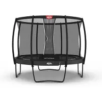 Berg Trampolin rund Champion Regular 330 Grau + Netz Deluxe
