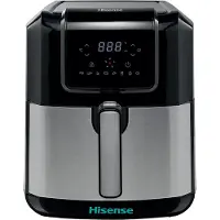 Hisense Heißluftfritteuse H06AFBS1S3, Leistung 1700W, Kapazität 5L, mit LED-Display und Touch-Steuerung, Digital einstellbare Temperatur, BPA- und PFOA-frei