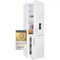 Exquisit Kühl-Gefrierkombination KGC265-70-H-WS-010E weiss | Nutzinhalt: 268 L | 4*-Gefrieren | Wasserspender