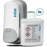 Initial SET: WC-Sitzreiniger Signature MANUELL, bis zu 15.000 Anwendungen + 2x 375 ml Kartuschen, Rentokil