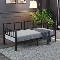Skye Decor , Daybed - Black 100x200, Tagesbett, Schwarz, 100 % METALL, 100 x 200 x 83 cm