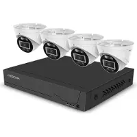 Foscam FNA108E-T4-2T, Kabelgebunden, Turret, RJ-45, Draußen, 4,3 mm, 6x