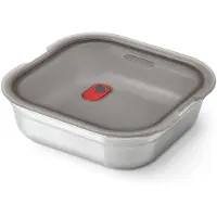 Black+blum Frischhaltebox Meal Prep Square Grau 1,4L