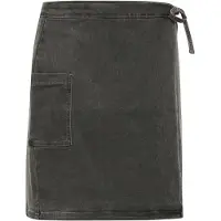 Kaffe Jeansrock "Damen Denimrock KAzina", Damen, Gr. 42, grau (medium grau denim), Obermaterial: 75% Baumwolle CO. 13% Viskose CV. 10% Polyester PES. 2% Elasthan EL., Röcke Jeansrock