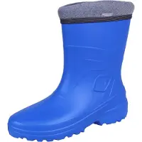 Demar Damen Gummistiefel LUCY Regenstiefel Garten Arbeitsschuhe EVA gefüttert Blau 40