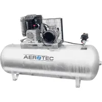 Aerotec N60-500 Z PRO liegend - 400 Volt verzinkt Kompressor ölgeschmiert