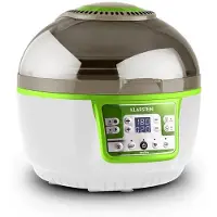 Klarstein VitAir Turbo Heißluftfritteuse grün-weiß 1400W Grillen Backen 10l Limettengrün