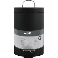 MSV 3700703902652, 3 l, Rund, Edelstahl, Schwarz, Terrasse, Edelstahl