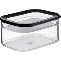 Mepal Sale - Summer Sale - Modula Kühlschrankdose 2-teilig 2000 ml + 550 ml - schwarz - Vorratsdose kühlschrank - Frischhaltedosen mit Deckel
