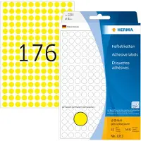 Herma Haftetiketten permanent