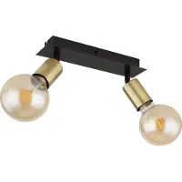 Globo 54998-2B, Schwarz, Messing, Metall, IP20, I, E27, 40 W
