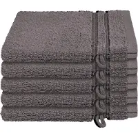 Schiesser Waschhandschuh "Milano im 5er Set", (5 St., 5er Set Waschlappen 16 x 22 cm), mit Webbordüre