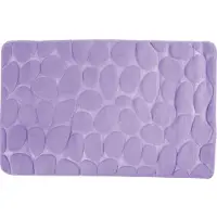 MSV Badmatte Schaum Kiesel Lavendel 50 X 80 cm