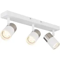 Globo Lighting Strahler Metall weiß matt, 3x GU10