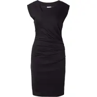 Kaffe Midikleid "Damen Kleid India", Damen, Gr. M, N-Gr, schwarz (schwarz deep), Obermaterial: 80% Polyester PES. 17% Viskose CV. 3% Elasthan EL., Kleider Midikleid
