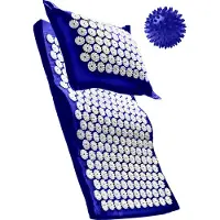 Vitalic S-förmige Akupressurmatte mit Nackenkissen – Nagelmatte - Massage Yoga matte 1 St