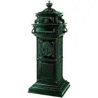 Ks Verlichting Briefkasten Postbox Gigant B10B Säule - schwarz
