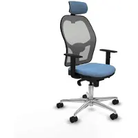Piqueras Y Crespo Bürostuhl mit Kopfstütze 1D086N2 Himmelsblau