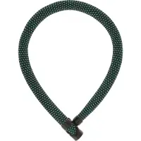 ABUS Kettenschloss IVERA Chain 7210 – Fahrradschloss mit hochflexibler IvyTex-Kunstfaserummantelung – -Sicherheitslevel 8 – 110 cm – Blau