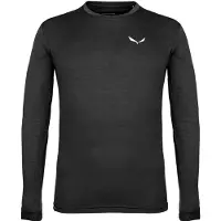 Salewa Funktionsshirt Puez Melange Dry M L/S Tee Herren Black Out Melange-L
