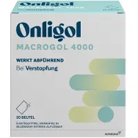 Alfasigma GmbH - c/o Design Offices Macherei Onligol Macrogol 4000 Plv.z.herst.e.lsg.sachet 20X10 g