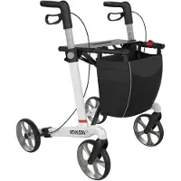 Rehasense Athlon SL Carbon Ultralight Rollator 62 cm Weiss TPE Reifen