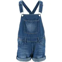 Levi's Straight Leg Latzhose aus Denim mit Eingrifftaschen