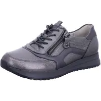 Waldlaufer 752002 203 007 Damen Sneaker Vicky Dunkelgrau, Grau, Gr. 31/2