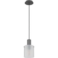 Globo 15904HF TULIVAR Hängeleuchte Metall grau dunkel, 1x E27