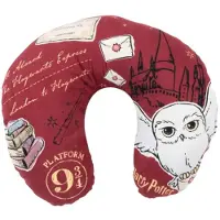 Harry Potter Hedwig Reise Nackenkissen Reisekissen Nackenhörnchen in rot | Gr.: onesize