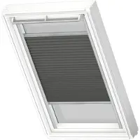 Velux Plissee-Faltstore manuell graphitgrau uni FHL MK04 1274S