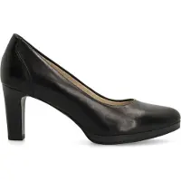 No Stress Schwarze Lederpumps | Größe 42