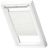 Velux Plissee-Faltstore manuell weiß uni FHL MK08 1016SWL