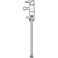 Hansa HANSACARE Waschtischarmatur, Ausladung 133 mm, chrom, 46152206