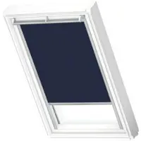 Velux Verdunkelungsrollo uni dunkelblau manuell Rahmen aluminium DKL UK10 1100S