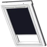 Velux Verdunkelungsrollo uni dunkelblau manuell Rahmen aluminium DKL U31 1100S