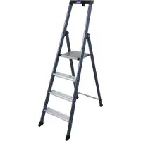 Krause 124180 Sepro Stehleiter Elox. 4 Stufen