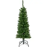Everlands Künstlicher Weihnachtsbaum klein schmal Kiefer auf Ständer 150cm
