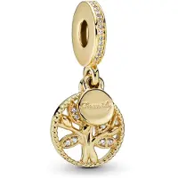 Pandora People Gold Plated Family Tree Charm 768661C01