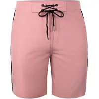 Yeaz Badeshorts "Badeshorts DAVEY", Herren, Gr. XL, US, pink, Obermaterial: 92% Polyester PES. 8% Elasthan EL., Badehosen Badeshorts