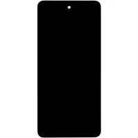 Motorola G04 LCD Display + Touch Unit + Front Cover Black (Service Pack)