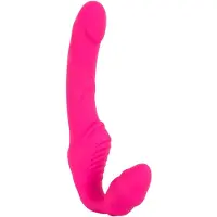 Strapless Strap-On You2Toys - Double2Teaser - anlegbarer Vibrator ohne Haltegurt (pink)