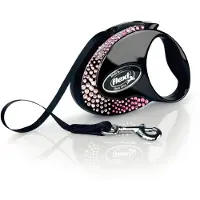 Flexi automatische Hundeleine Glam S Petite Komposition schwarz 3m