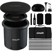 VirtuFit Ice Bath XXL - 375 Liters - Anthracite - With Accessories